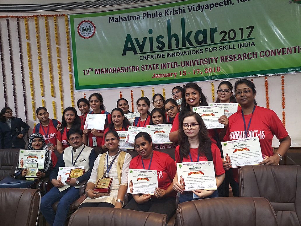 12th Maharashtra State Inter University Research Convention, Avishkar 2017-18 at Rahuri